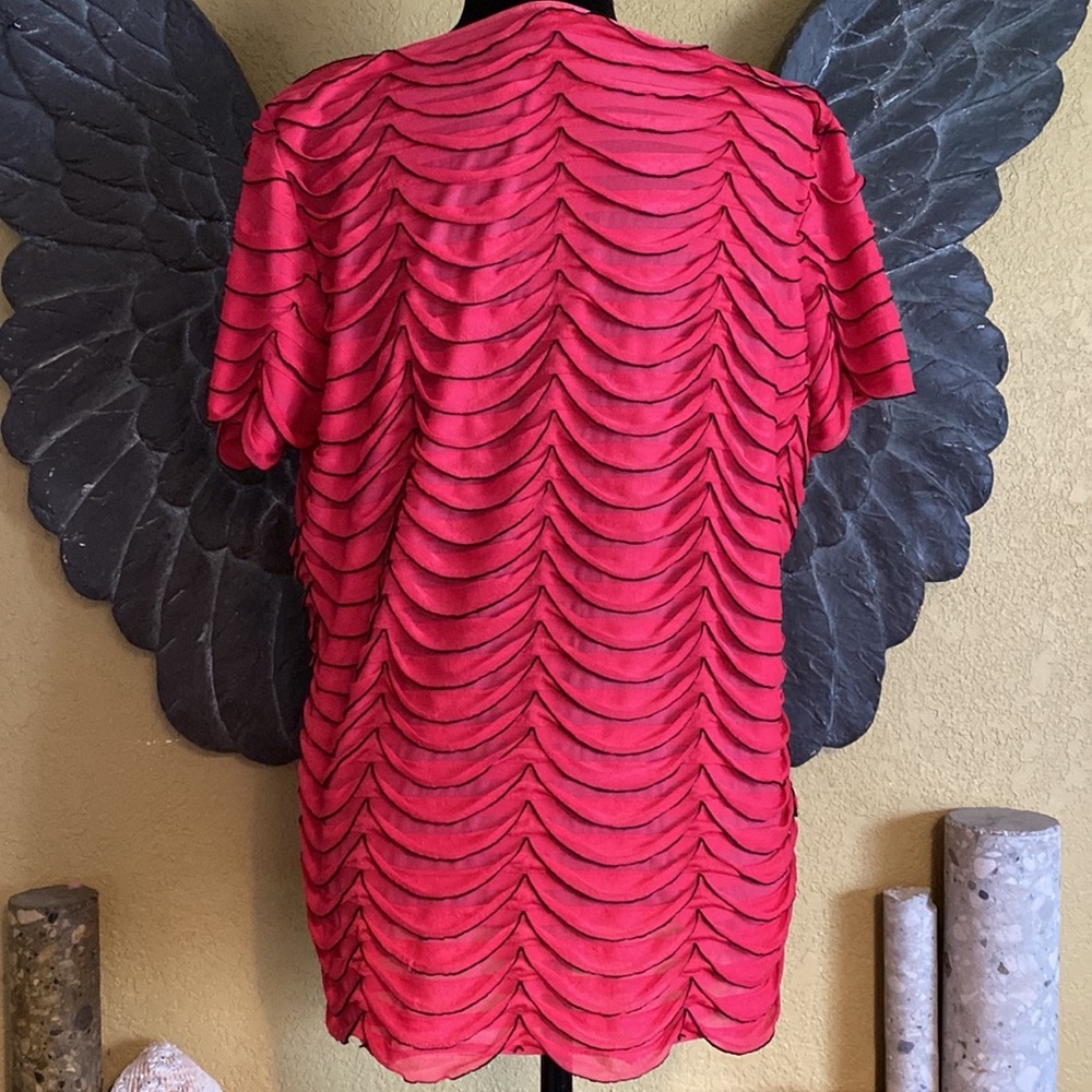 Notations Pink Ruffled Shirt - Picture 5 of 7